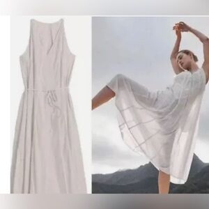 Athleta Canopy Parachute Maxi Dress, Small, Soft Off White